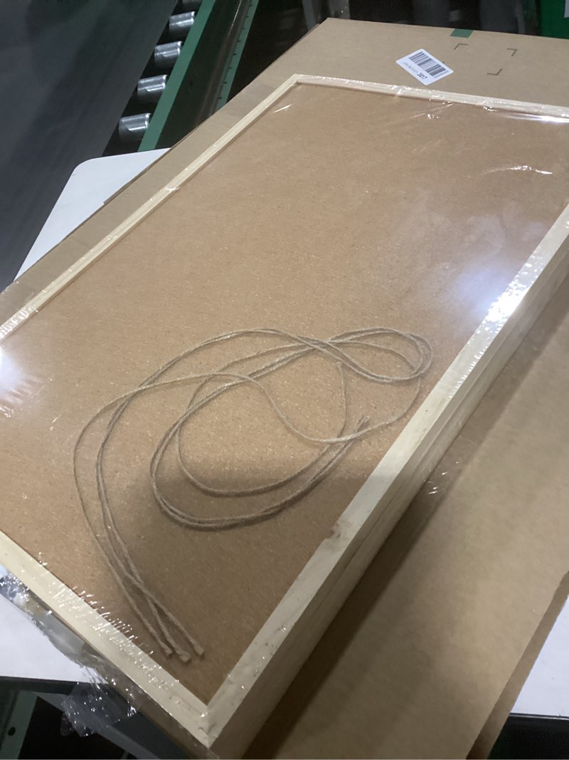 Condition photo showing Good Condition for Lyellfe 3 Pack Cork Boards for Walls, 24''L x 16''W Large Bulletins Board with Frame, Push Pins, Thick Notice Board for Office School Home Decor, Two-Side Cork