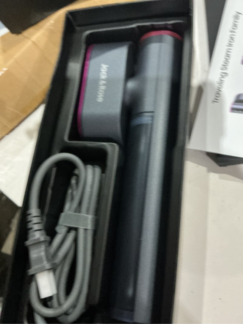 Condition photo showing Good Condition for jack ? rose travel steamer for clothes,100-220v portable iron,15s heat up,steamer ? iron 2 in 1, travel size,large ceramic heat panel,for global and europe purple