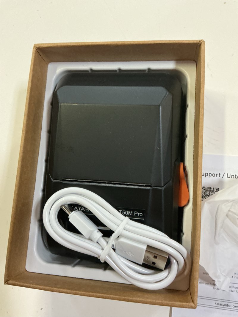 Condition photo showing Good Condition for supvan t50m pro bluetooth label maker machine with tape, wide waterproof label, versatile app with 30+ fonts and 660+ icons, inkless labeler for home, kitchen, school, office organization, black machine + 1 tape