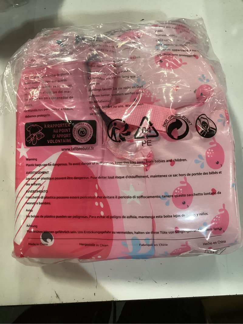 Condition photo showing New/Like New for gogokids toddler swim vest for kids 24-66 lbs, swimming pool floats vest[cpc certified & adjustable fit] toddler arm floaties swim jacket water wings for beach puddle pool jumper boys girls 1-6 years pink whale fit 2-6 years, 33-66 pounds