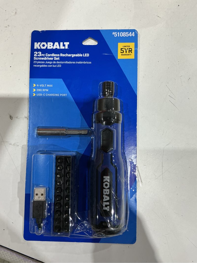 Condition photo showing Good Condition for kobalt kobalt 4-volt max 1/4-in cordless screwdriver (battery included and charger