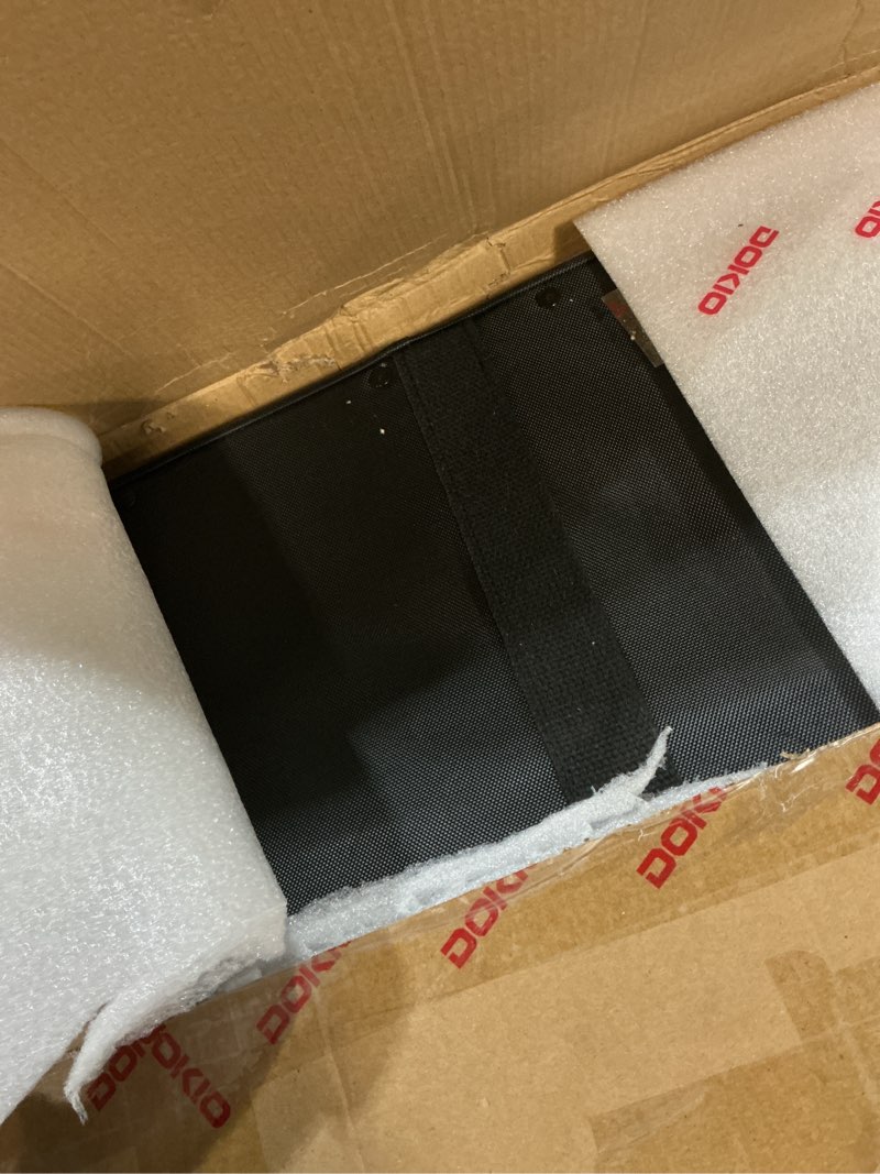 Condition photo showing Good Condition for dokio 200w portable foldable solar panel kit (20x27in, 9.7lb), with separate controller and dual usb, monocrystalline charger for 12v batteries & power stations, rv camping trailer emergency backup 220w