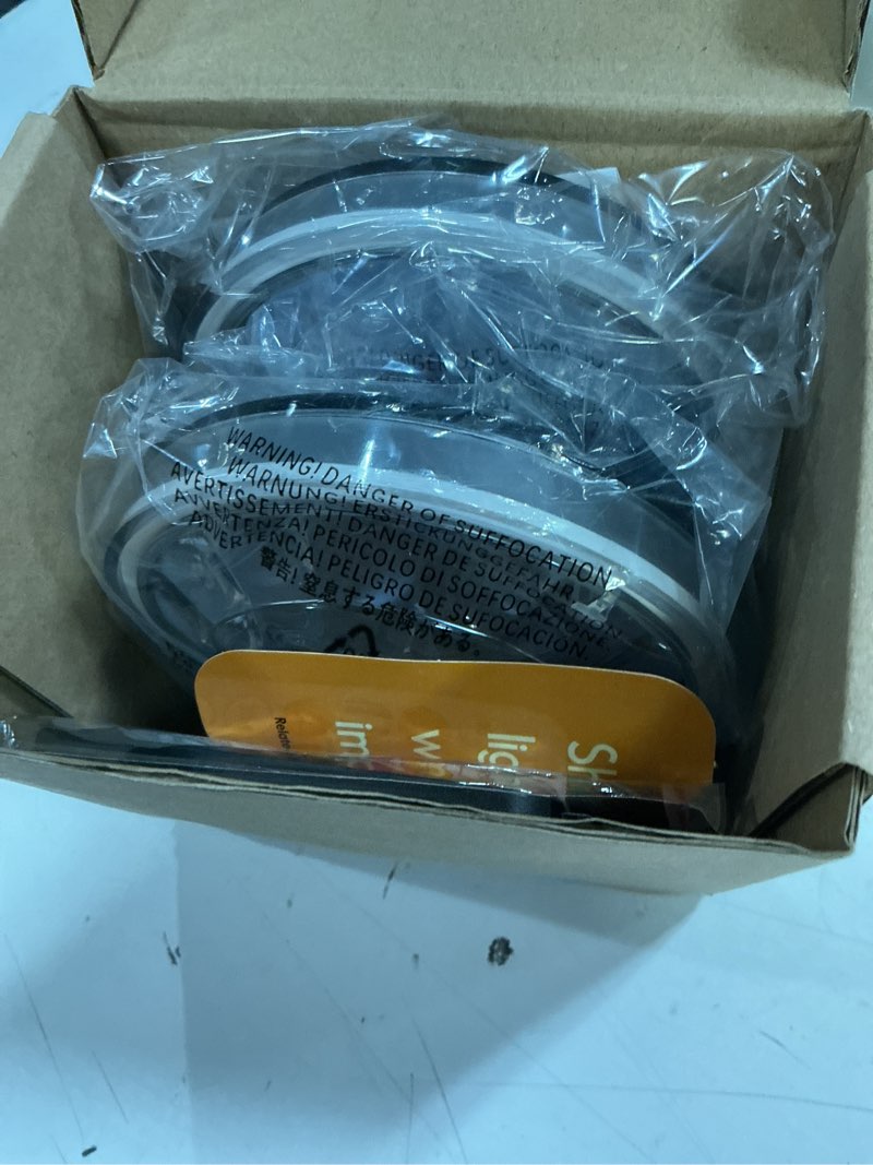 Condition photo showing As Is for floating-solar-pool-lights 2 pack, rgbww 12 lighting modes, 3 dimming & timing ip68 waterproof with 