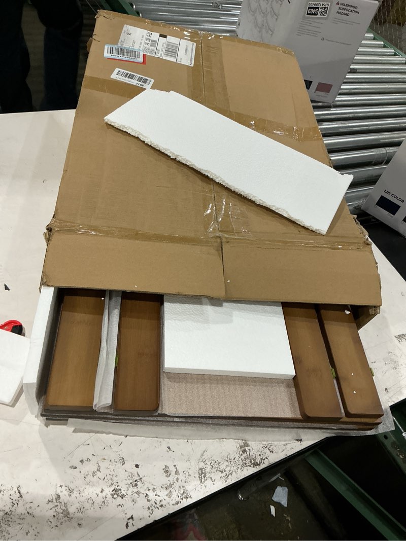 Condition photo showing New/Like New for wire shelf covers, bamboo wire rack covers for pantry, closet (4pcs, 24" w x 16" d) 24"w x 16"d 4