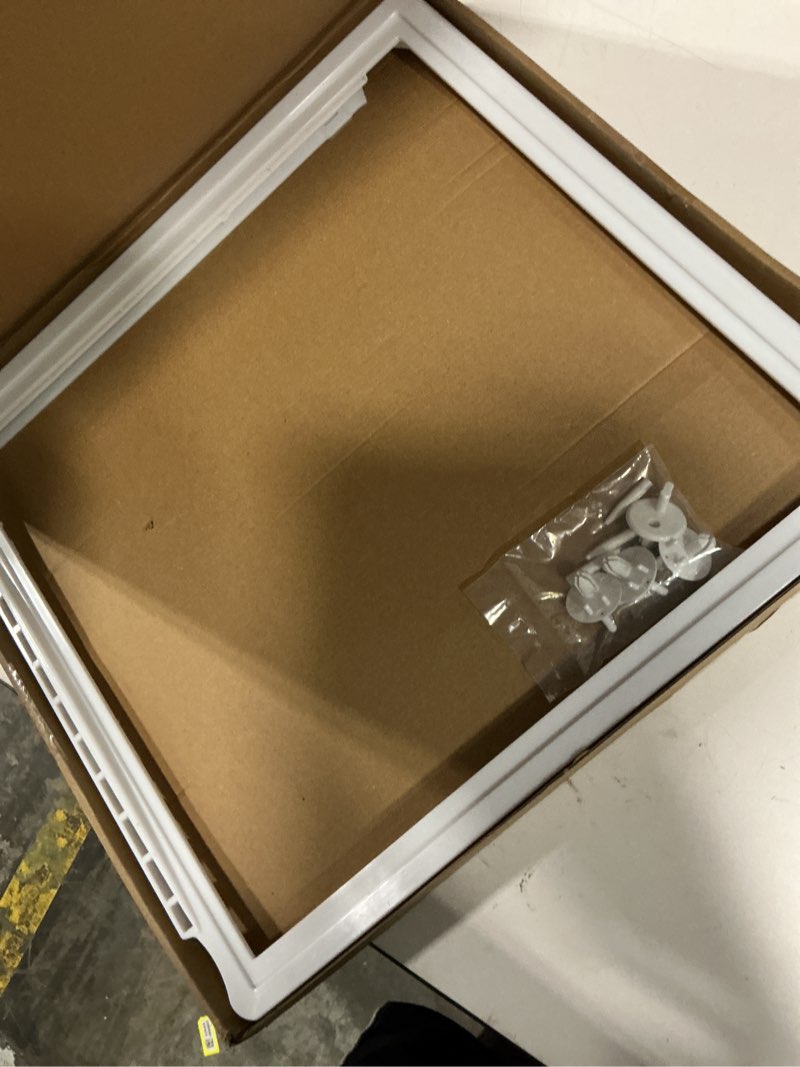 Condition photo showing Good Condition for 241969501 refrigerator shelf frame &241993101 crisper shelf cover support(4 packs?kit compatible for frigi.daire refrigerator part 241969501 of ffss2615ts3, fgss2635tf1, ffss2615ts0 shelf-by miflus 241969501 &241993101 kit