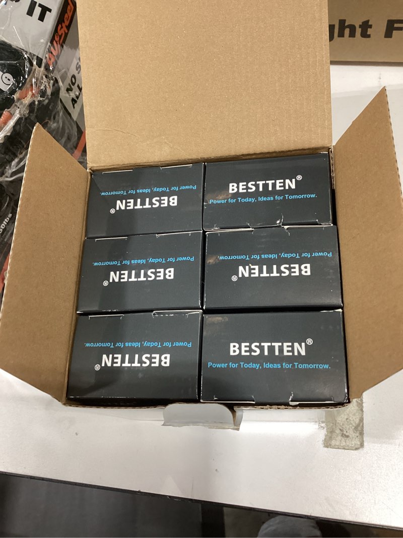 Condition photo showing Good Condition for BESTTEN 6 Pack Dimmer Wall Light Switch, Compatible with Dimmable LED, CFL, Incandescent and Halogen Bulb, Single Pole or 3-Way Dimmer Switches, 120VAC, Decorator Wall Plate Included, Black Standard Black 6