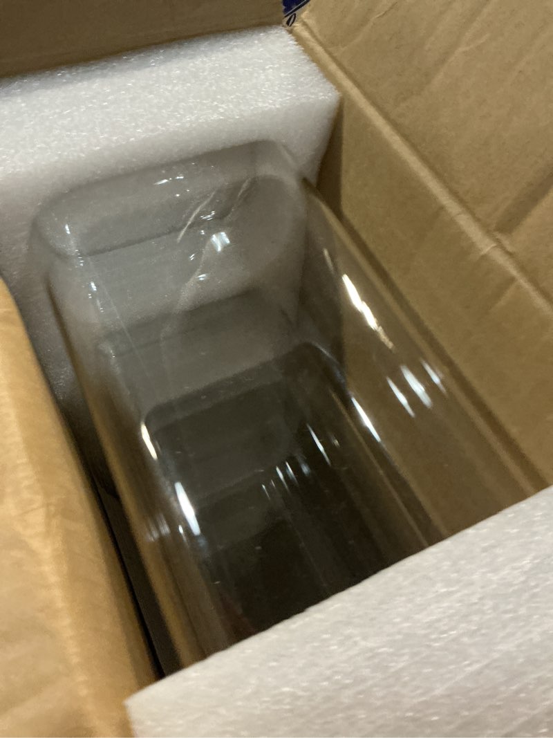 Condition photo showing Good Condition for d2scrma 64oz rectangle airtight glass storage containers with bamboo lids (set of 3), square food storage jar, pantry organizers for cereal, flour, pasta and coffee beans (?with black lable) 64oz*3