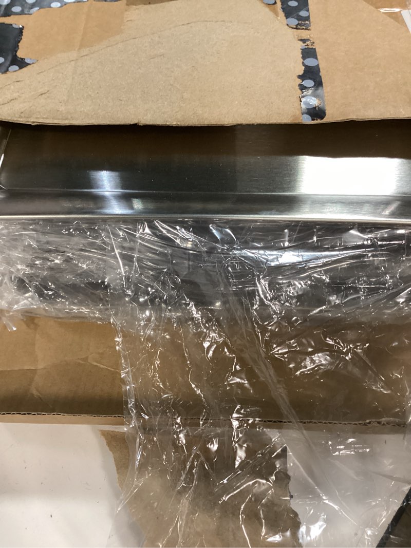 Condition photo showing New/Like New for baderke 6 set 9" chilled serving tray for parties with compartments ice chilled party platter charcuterie serving board cold dish dip with forks tongs for fruit seafood vegetable appetizer(silver) 9" silver 6