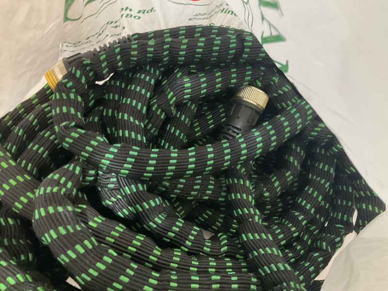 Condition photo showing As Is for flex-able hose xtreme 1-in x 100-ft kink free woven green hose
