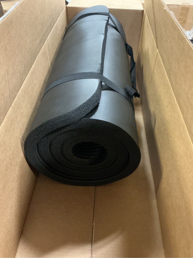 Condition photo showing Good Condition for retrospec solana yoga mat 1" thick w/nylon strap for men & women - non slip exercise mat for home yoga, pilates, stretching, floor & fitness workouts black 1 inch