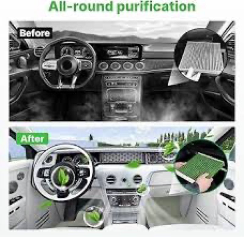 engine+cabin air filter fit for 2021-2026 nissan rogue | 2pcs, 16546-6ra0a, 272775na1a, 99% filtration efficiency, easy install, odor control, great value, right size
