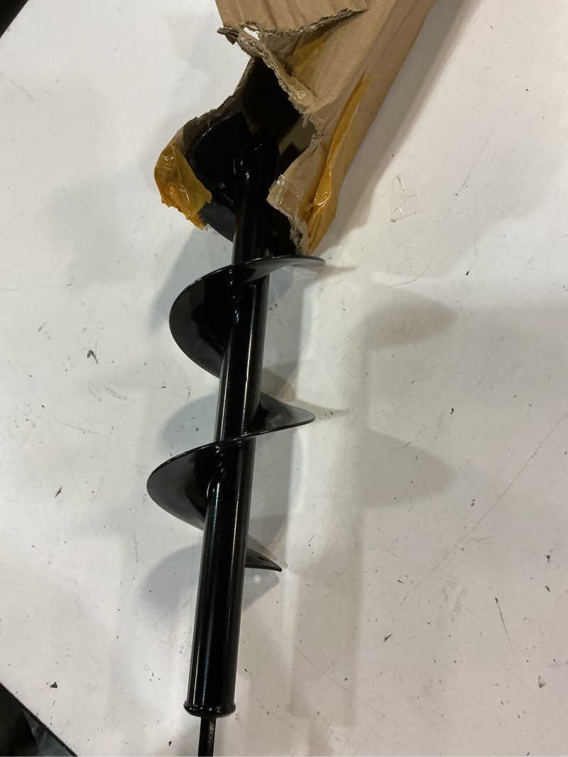 Condition photo showing As Is for tcbwfy auger drill bit for planting, 4" x 16" post hole digger, heavy-duty garden auger spiral drill bit & bulb planter tool fits 3/8" hex drive drill 4"x16"