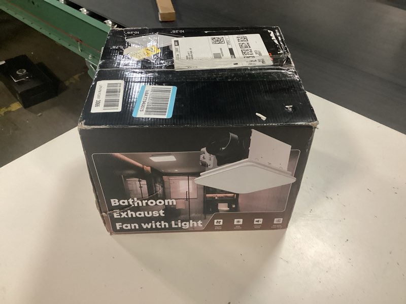 Condition photo showing New/Like New for fitop bathroom exhaust fan with light, 110 cfm 43w 1200lm ceiling mount shower ventilation exhaust with light, 1.0 sones bathroom vent with light, bathroom fan led light 3000k/4000k/5000k white