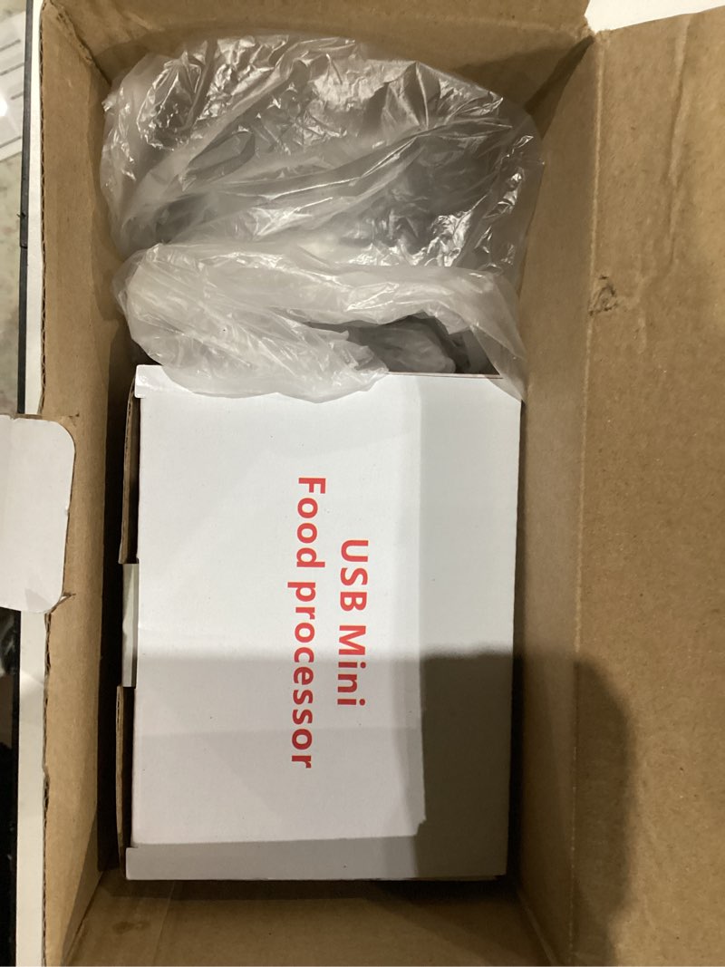 Condition photo showing Good Condition for White 3 CUP Electric mini garlic crusher, USB rechargeable portable electric food crusher, wireless small kitchen processor for crushing garlic, ginger, chili, minced meat, onions, etc.(350+250+100ml) 350ml+250ml+100ml