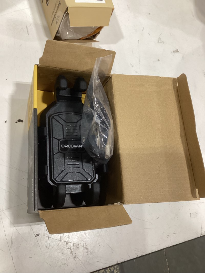 Condition photo showing Good Condition for brcovan motorcycle phone mount holder with vibration dampener, anti-shake handlebar cellphone cradle for bike bicycle scooter atv, adjustable fit 5.4-6.9'' smartphone