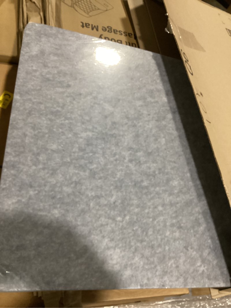 Condition photo showing New/Like New for kisston 6 pack acoustic desk divider desk partition 24 x 24" stand up freestanding desk privacy panel noise and visual distractions reducing table divider for student reception area office(light gray)