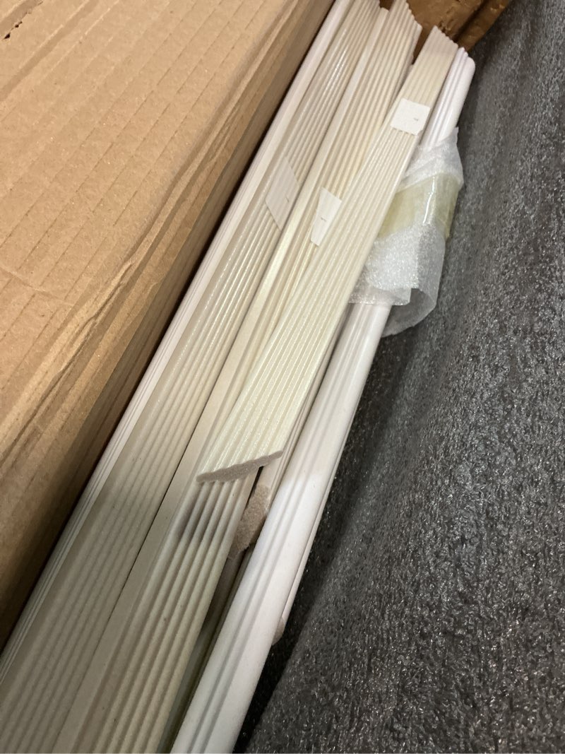 Condition photo showing Good Condition for ready to assemble wall molding kit set, pre-cut design, installed with glue | 2 top 2 bottom frames