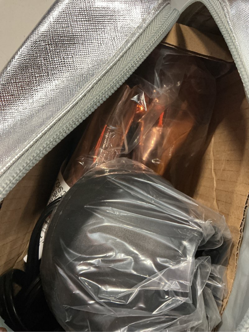 Condition photo showing New/Like New for lura auto dual voltage travel hair dryer with diffuser,travel blow dryer mini with eu plug and uk plug,lightweight portable hairdryers with folding handle,1200w compact small blowdryers for women rose gold