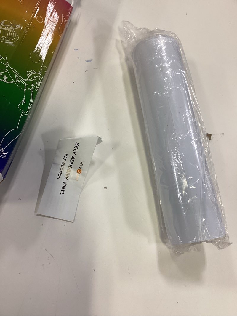 Condition photo showing New/Like New for HTVRONT White Permanent Vinyl - 12" x65FT Glossy White Vinyl Compatible with Cricut Cutting Machine, Silhouette Cameo & Other Cutters - Party & Home Decoration Sticker Glossy White 12" x 65 FT