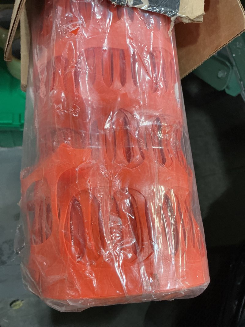 Condition photo showing New/Like New for potatolife plastic mesh fence safety fence, 4'x100' roll with 100 zip ties, resuable temporary netting for garden fencing, construction, snow fencing, animal barrier, poultry, deer, patio, orange 8.73 lb/roll orange