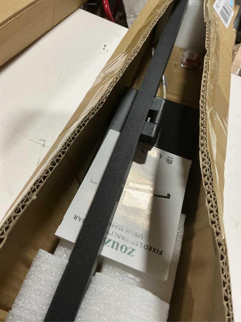 Condition photo showing As Is for zouzai second generation modern led bathroom vanity light bar black ip44 over mirror bath wall fixture 5cct adjustable, dual-sided, 180° adjustable angle (32 inch) 32 inch (2nd gen)