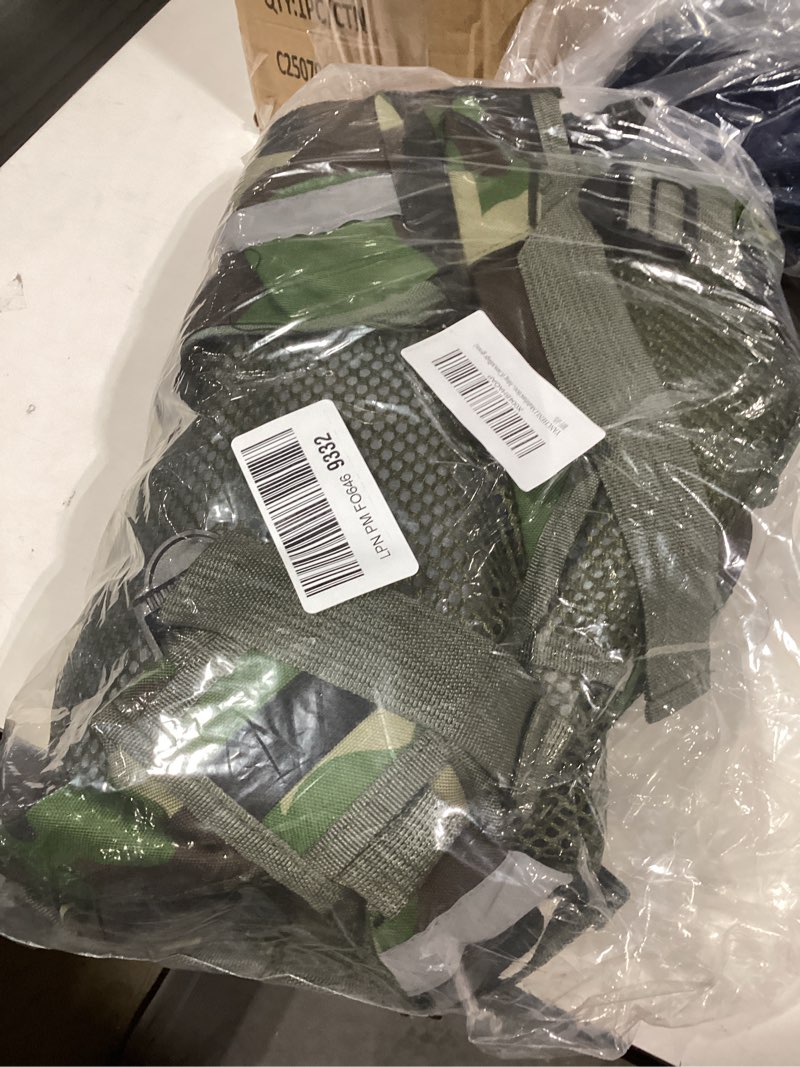 Condition photo showing Good Condition for Multifunctional Kayak Life Jackets for Adults - Fishing, Multi Pocket Portable Detachable Clothing with Floating Material Breathable Life-Saving Rock Fishing Camouflage Green