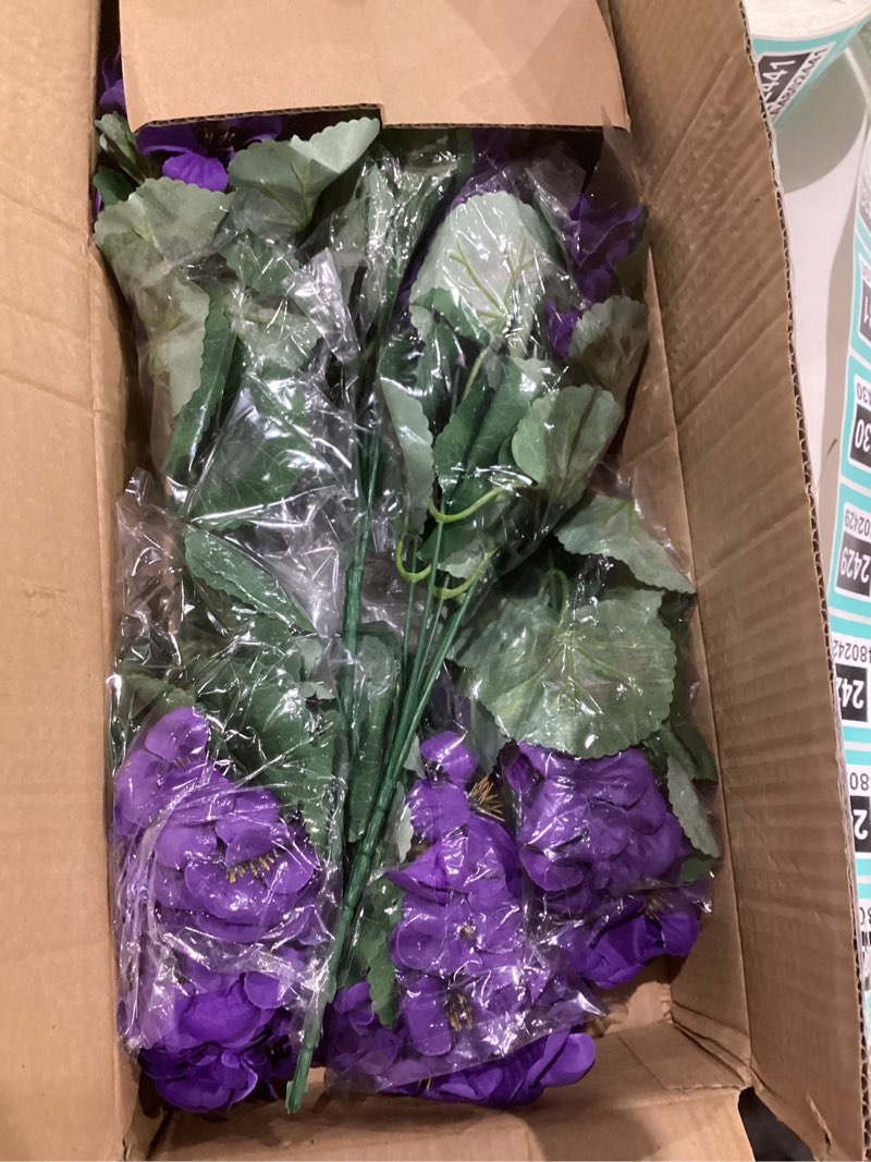 Condition photo showing Good Condition for Hananona 6 Pcs Artificial Geranium Flowers for Outdoors Geraniums Silk Flowers Outdoor UV Resistant Garden Plants Faux Flowers for Home Kitchen Table Centerpieces Decor (6, Peach) Peach 6