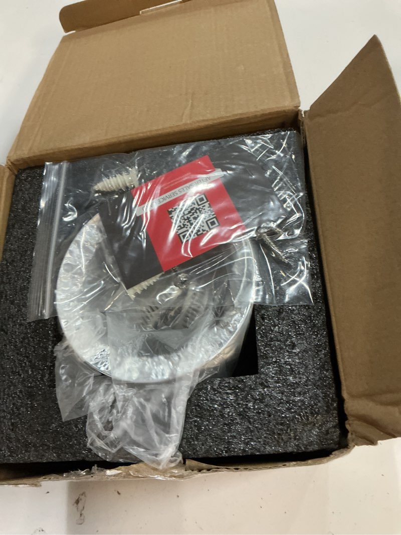 Condition photo showing New/Like New for magnetic dryer vent kit for tight spaces - self-aligning mag-snap connector, heat resistant & flame retardant abs, airtight seal, includes 4" x 2.6ft flexible duct & clamps zinc white