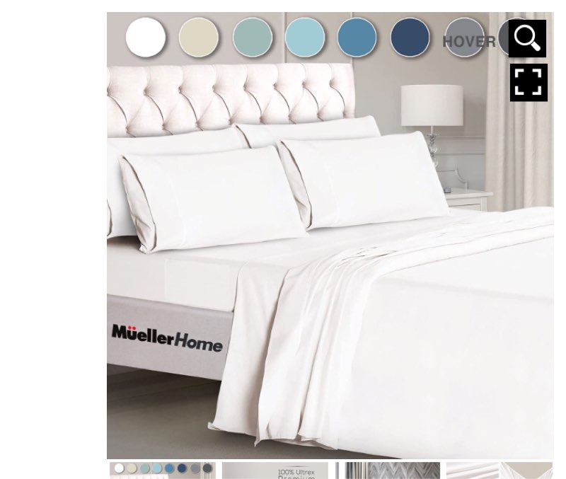 premium hotel collection 6-piece king sheet set – white