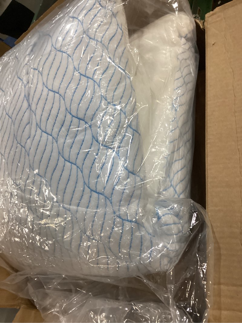 Condition photo showing As Is for Cooling King Size Pillows Set of 4, Shredded Memory Foam Pillows with Zipper, Adjustable Firmness for Sleeping Cool Cold Pillow for Hot, Side Sleepers,20x36,4 Pack Cooling Blue Cover King(4 Pack)