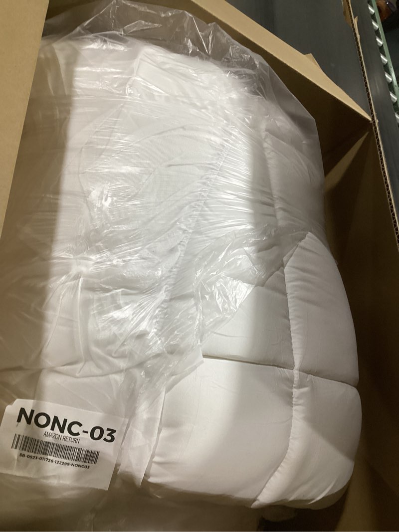 Condition photo showing item condition for ELEMUSE King Mattress Topper for Back Pain, Extra Thick Mattress Pad Cover, Plush Soft Pillowtop with Elastic Deep Pocket, Overfilled Down Alternative Filling White King
