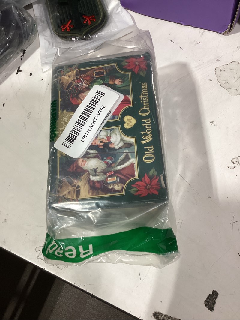 Condition photo showing New/Like New for old world christmas sled glass blown ornament for christmas tree, handcrafted holiday decoration, sport collection
