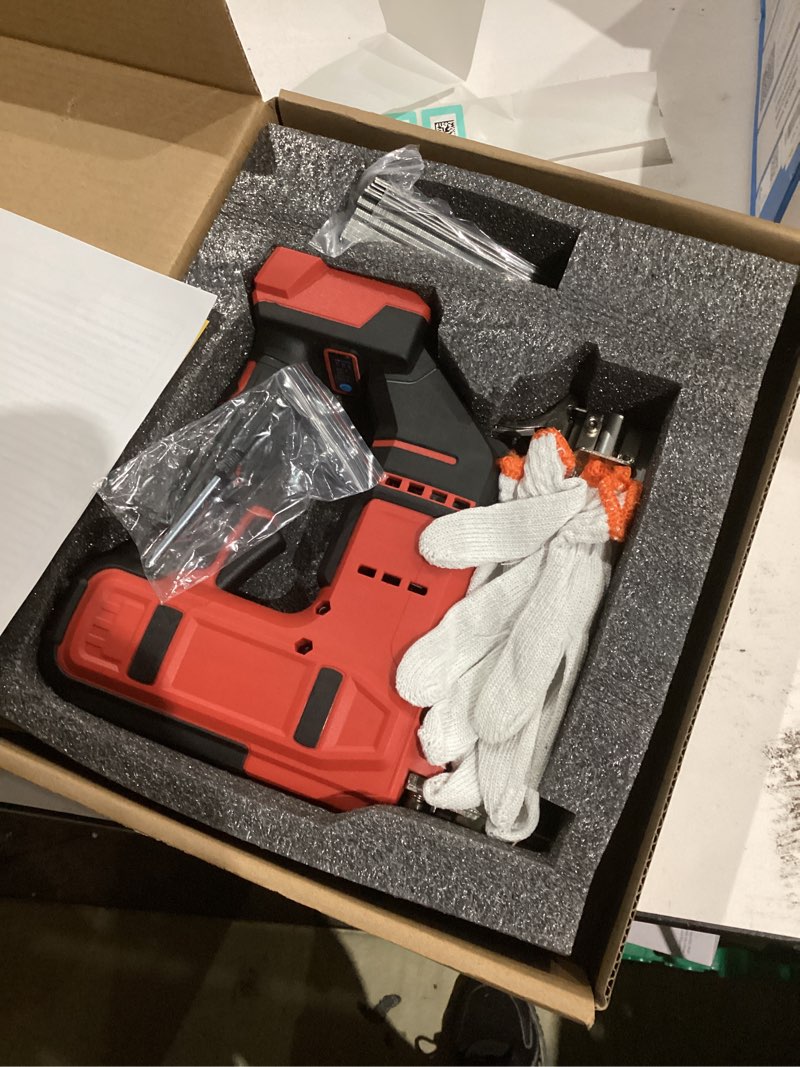 Condition photo showing New/Like New for 18 Gauge Cordless Brad Nailer & Staple Gun Compatible with Milwau-kee Battery, 2 in 1 Electric Nail Gun Battery Powered with 2000 Nails for Wood Carpentry, DIY & Home Improvement(No Battery)