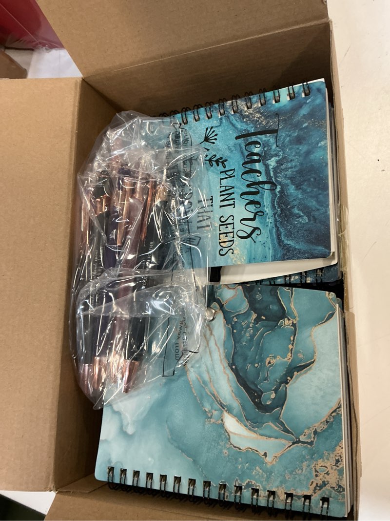 Condition photo showing Good Condition for Kosiz Christmas Teacher Appreciation Gifts Bulk Inspirational Spiral Notebooks with Motivational Ballpoint Pens Thank You Journals School Supplies for Teacher Employee Coworker(20 Sets)