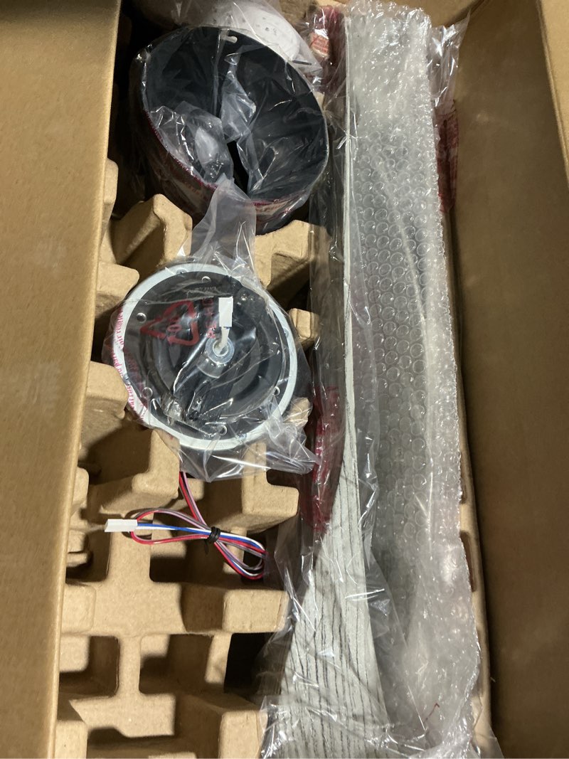 Condition photo showing Good Condition for TALOYA 52 Inch Ceiling Fans with Lights Led Remote Control Flush Mount Low Profile for Bedroom Farmhouse Patio Outdoor Living Room Kitchen Dining Room,DC Motor,Reversible,White Oak 52 Inch-Standard Oak