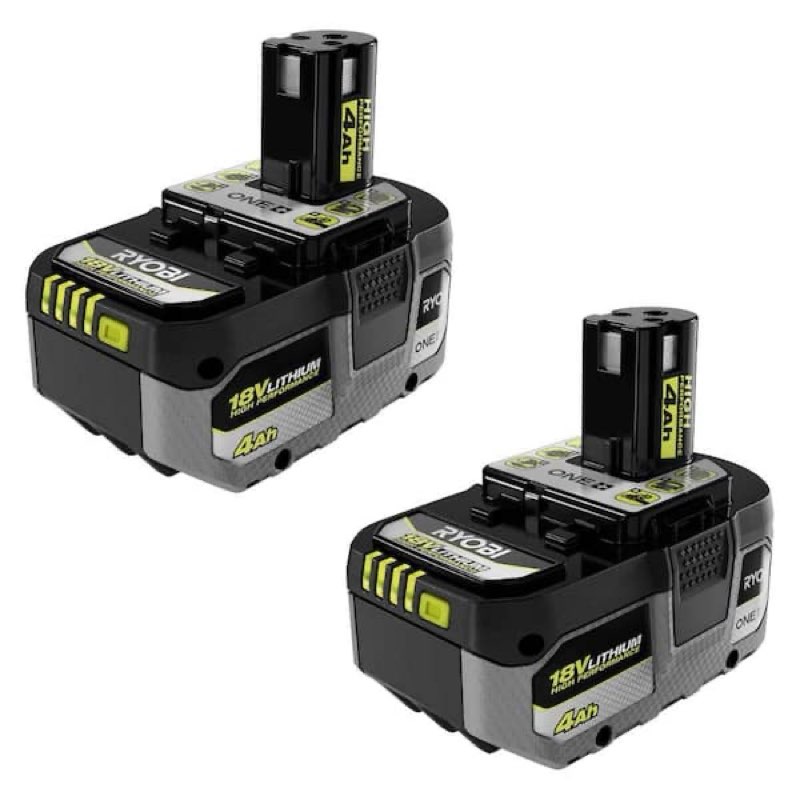 ryobi one+ 18v high performance lithium-ion 4.0 ah battery (2-pack)