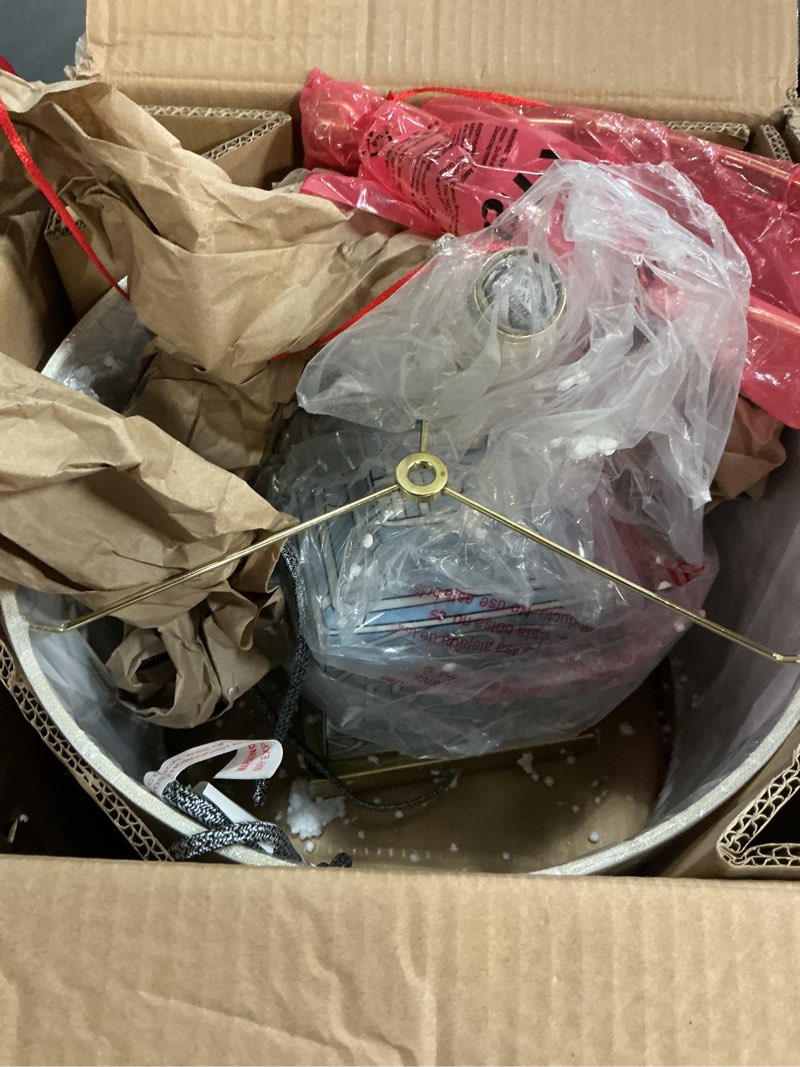 Condition photo showing Good Condition for JONATHAN Y JYL3044A Catherine 22" Ceramic/Metal Ginger Jar LED Table Lamp Contemporary Transitional Bedside Desk Nightstand Lamp for Bedroom Living Room Office College Bookcase, Blue/White