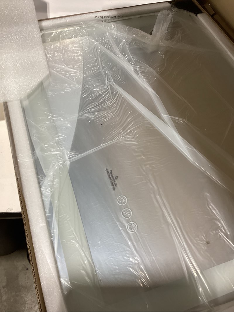 Condition photo showing New/Like New for 20x28 led bathroom mirror with lights, super bright front & backlit vanity mirror for wall, anti-fog & memory smart mirror, 5mm shatter-proof tempered glass, etl listed, vertical/horizontal 28"l x 20"w