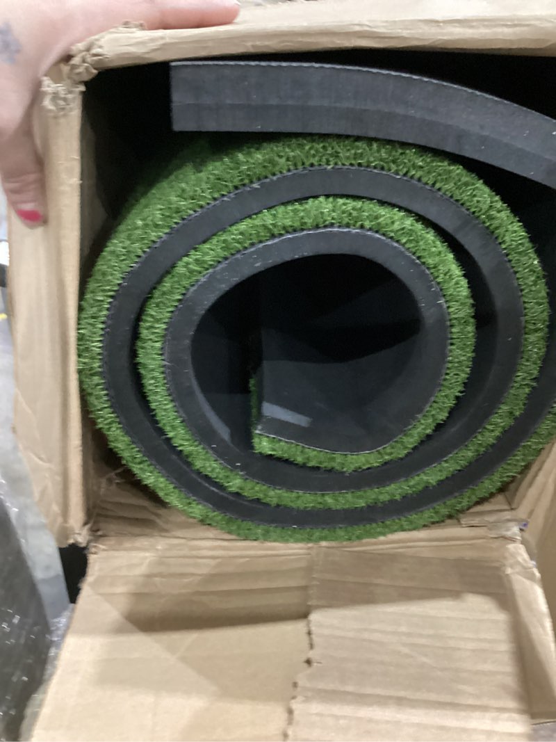 Condition photo showing Good Condition for Integrated 5x4ft 6x4ft & 6x5ft 26mm-31mm Golf Mat with Ball Tray, Thickening Golf Mats Practice Outdoor & Indoor Artificial Turf Matt with 3 Tees 6 x 4 ft, 1.02 in (X-Large)