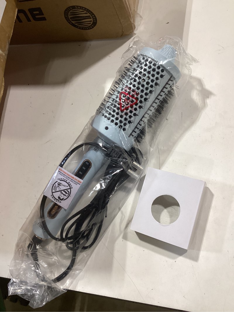 Condition photo showing Good Condition for farery 2.4" thermal brush, large barrel heated round brush with triple ptc & 5 heat settings (280-420°f), lightweight dual voltage for voluminous big curls, waves & straightening long hair 2.4 inch blue