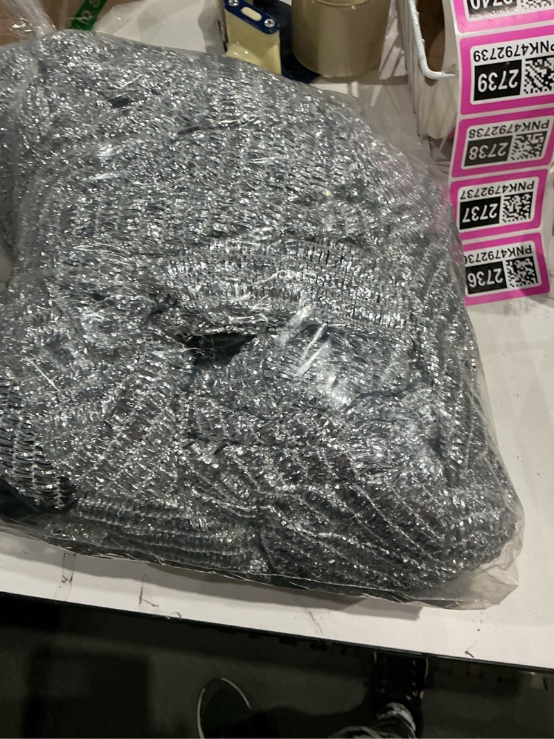 Condition photo showing As Is for 50% reflective aluminet shade cloth with grommets, breathable aluminum shade mesh for light cooling