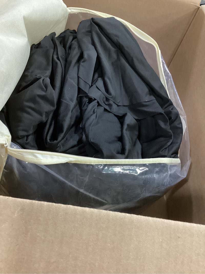 Condition photo showing Good Condition for Outpain 8 Pack Black Spandex Tablecloth for 72in/6FT Round Tables, Wrinkle Free Tablecloth with Skirt for Wedding, Graduation & Banquet Black 72inch(8Pack)