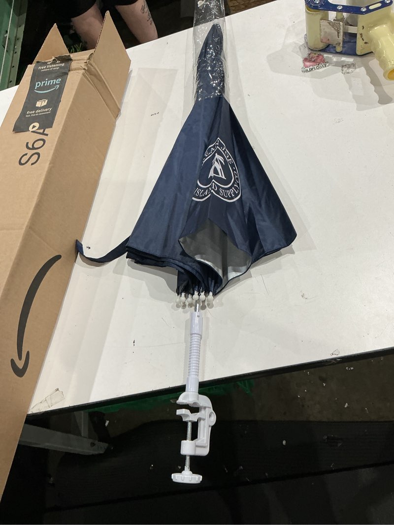Condition photo showing Good Condition for similar caribbean joe umbrella for beach chair, adjustable and universal, uv protection navy 4ft arc
