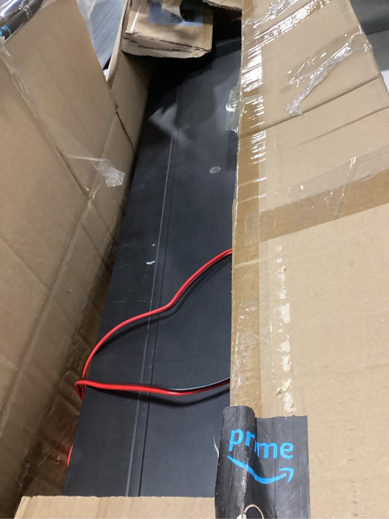 Condition photo showing As Is for Xprite 48" Amber Emergency Strobe Bar Lights Black Hawk Hevy-duty Rooftop Security Flashing Hazard Warning Lightbar for Tow Trucks Construction Vehicles Traffic Pilot Cars Snowplow