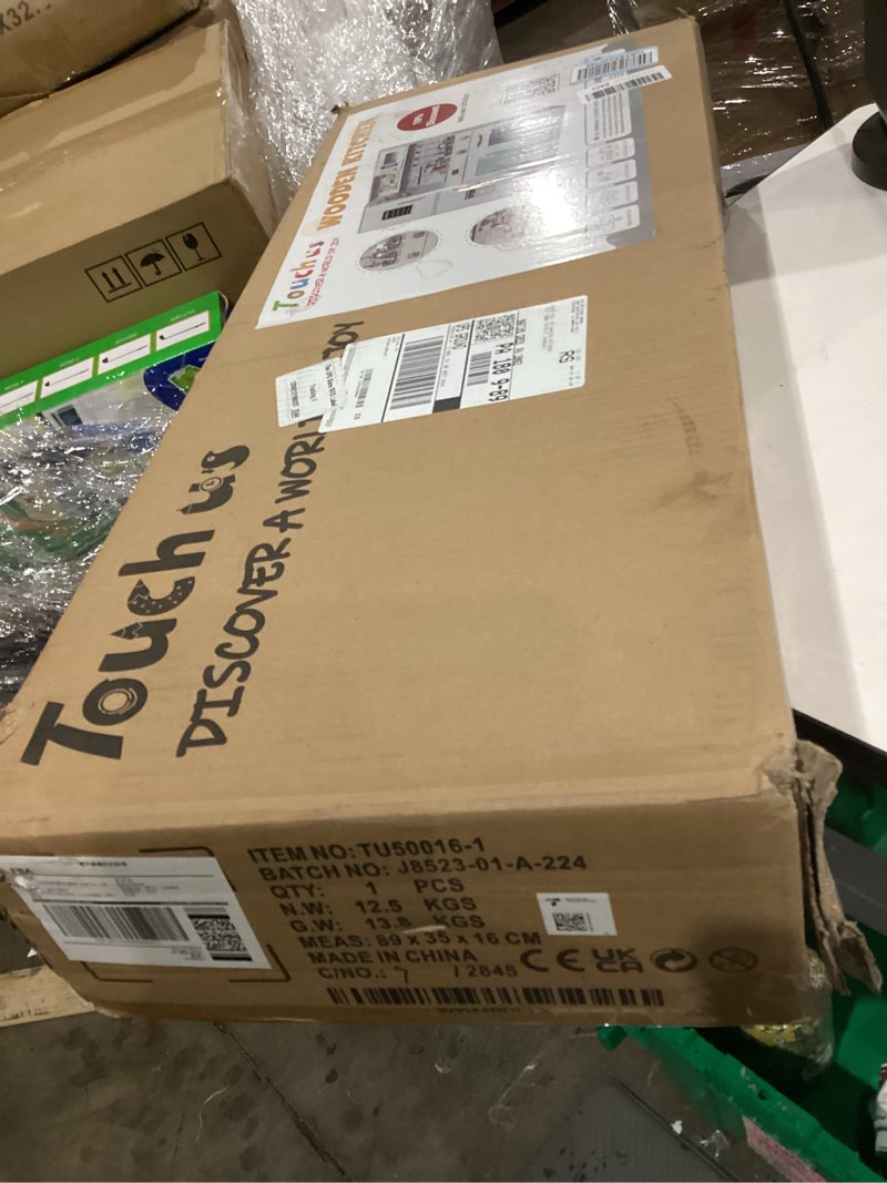 Condition photo showing As Is for Kids Children Pretend Toy for Babies, Kitchen Playset & Play Kitchen Toy Set with Light, Sink with Faucet, Oven, Microwave, Kitchenware Set Accessories for Ages 3-8 Girls Boys 01 White