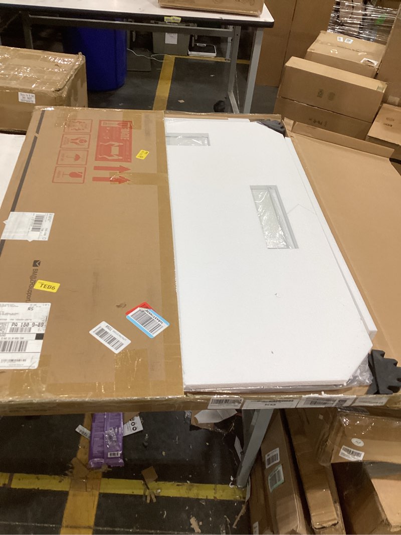 Condition photo showing Good Condition for tokeshimi 40x30 frameless mirror bathroom rectangle, bathroom vanity mirror beveled with 1" beveled edge, shatterproof farmhouse mirrored wall mounted for living room, entryway, restroom 30"l x 40"w rectangle-shaped