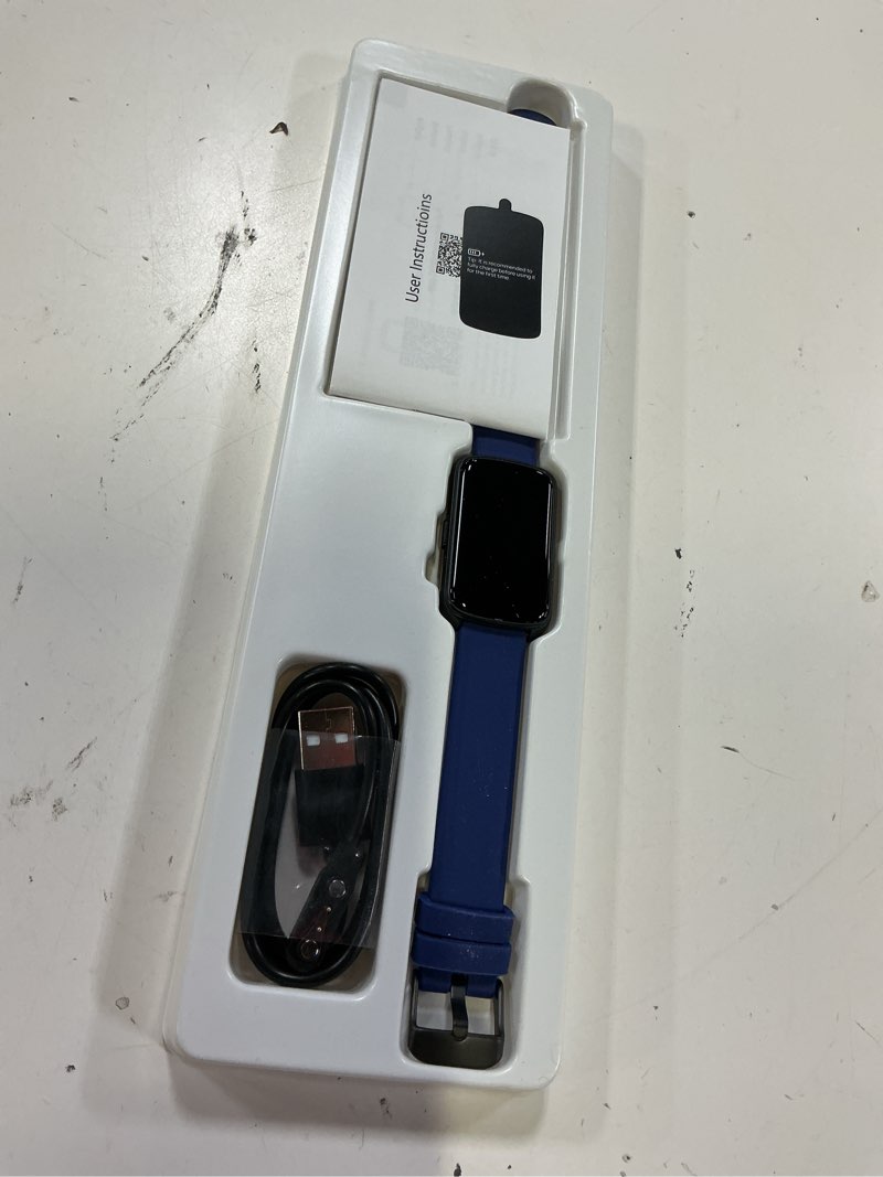 Condition photo showing New/Like New for fitness tracker, smart watch for women men with 24/7 heart rate/blood pressure/blood oxygen monitor,sleep tracker,step & calorie counter, ip68 waterproof fitness watches compatible with android&iphone blue
