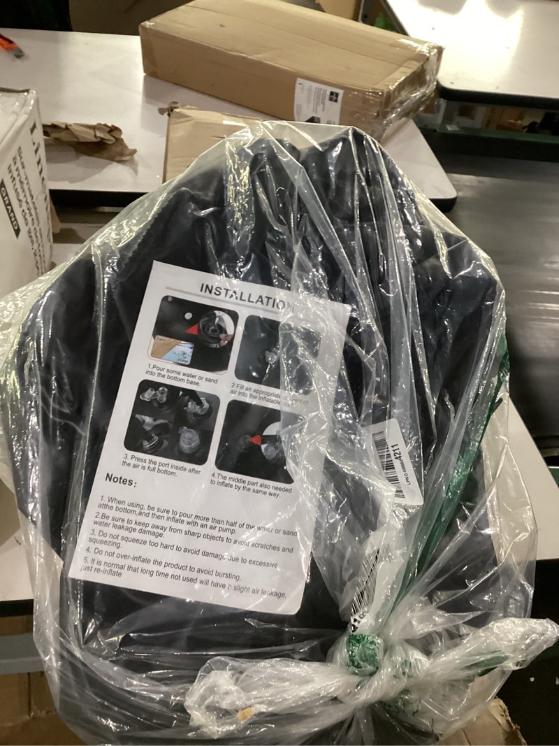 Condition photo showing As Is for inflatable punching bag