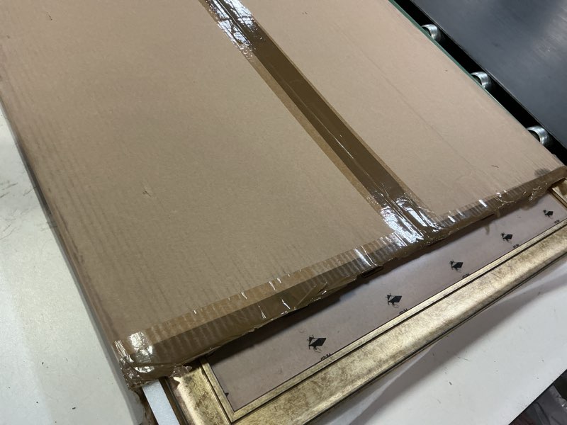 Condition photo showing Good Condition for HLiWEGNS Antique Gold 22x30 Frame – Poster Frame with Aged Gold Finish – Picture Frame for 22 x 30 A