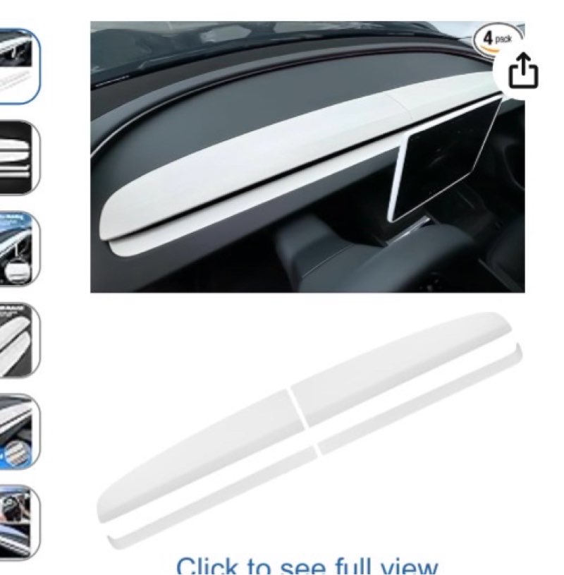 dashbooard cover 4pcs abs dashboard panel trim cover compatible with tesla model y juniper 2025 2026 (matte carbon fiber pattern)